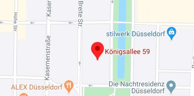 google maps ausschnitt - Königsallee 59